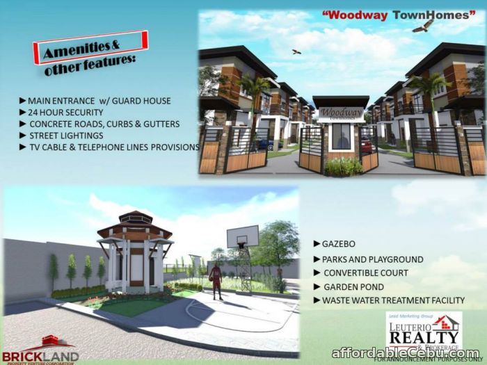 4th picture of MOLAVE UNIT 2-Storey Rear Attached at  Woodway Townhomes Talisay For Sale in Cebu, Philippines