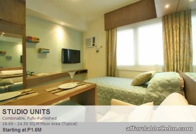 2nd picture of ready for occupancy studio condo unit for sale near SM City and Ayala Cebu For Sale in Cebu, Philippines