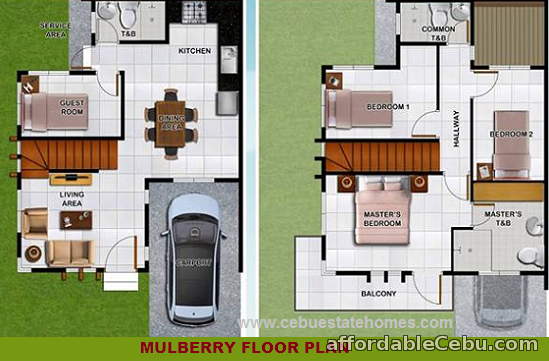 2nd picture of 4BR, 3TB House and Lot for Sale (Mulberry Duplex House) in Woodway Townhomes, Brgy. Pooc, Talisay City, Cebu For Sale in Cebu, Philippines