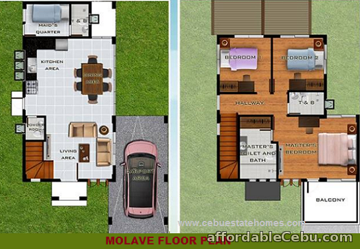 2nd picture of 3BR, 2TB House and Lot for Sale (Molave Rear Attached) in Woodway Townhomes, Brgy. Pooc, Talisay City, Cebu For Sale in Cebu, Philippines
