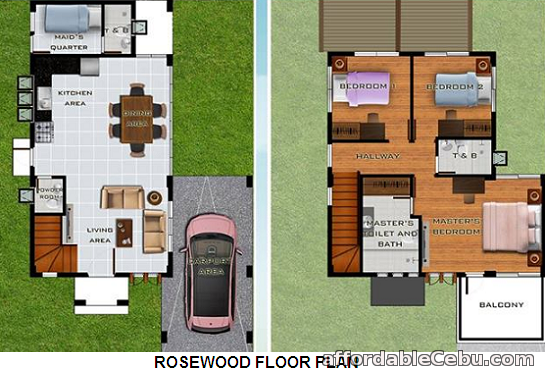 2nd picture of 4BR, 3TB House and Lot for Sale (Rosewood Single Detached) in Woodway Townhomes, Brgy. Pooc, Talisay City, Cebu For Sale in Cebu, Philippines