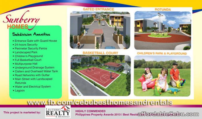 4th picture of Own a House and Lot for as low as Php233 per day at Sunberry Homes For Sale in Cebu, Philippines