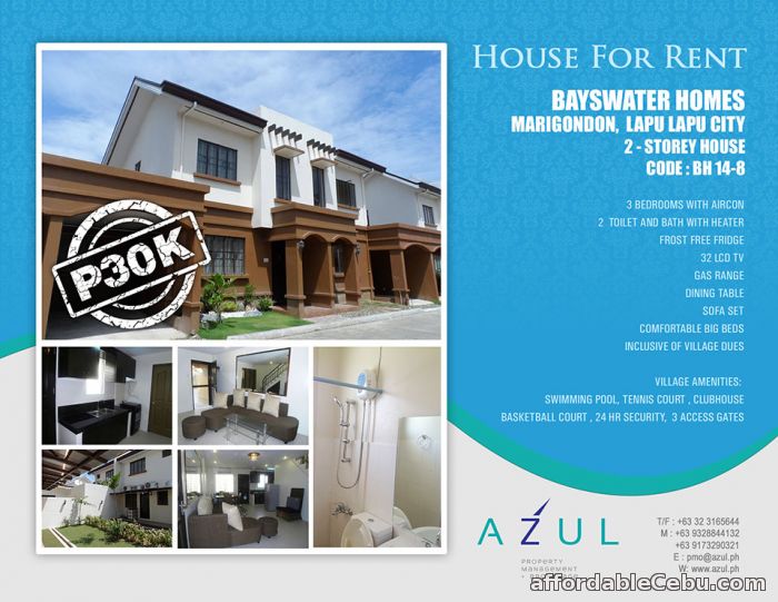 1st picture of 3 BEDROOM 2-STOREY HOUSE For Rent in Cebu, Philippines