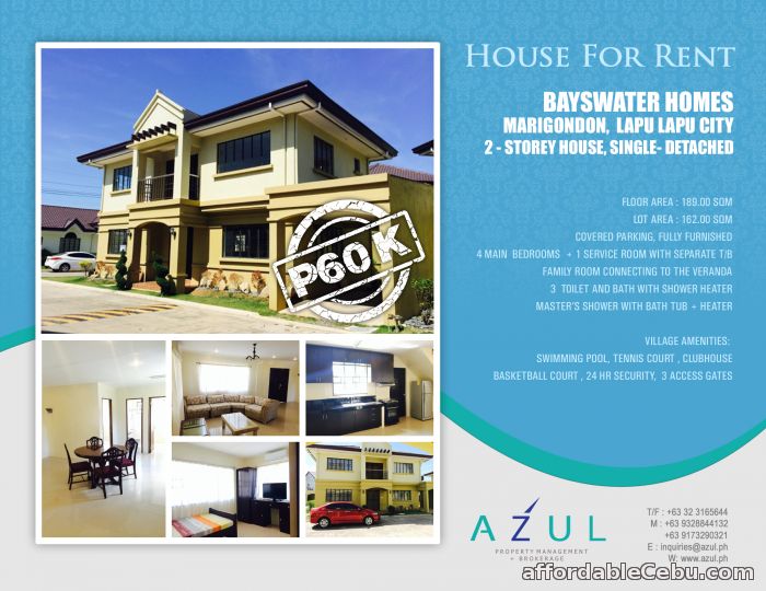 1st picture of 5 BR, SINGLE-DETACHED HOUSE For Rent in Cebu, Philippines