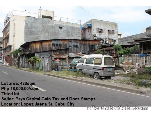 1st picture of Commercial Residential Lot for sale at Lopez Jaena St. Cebu City For Sale in Cebu, Philippines
