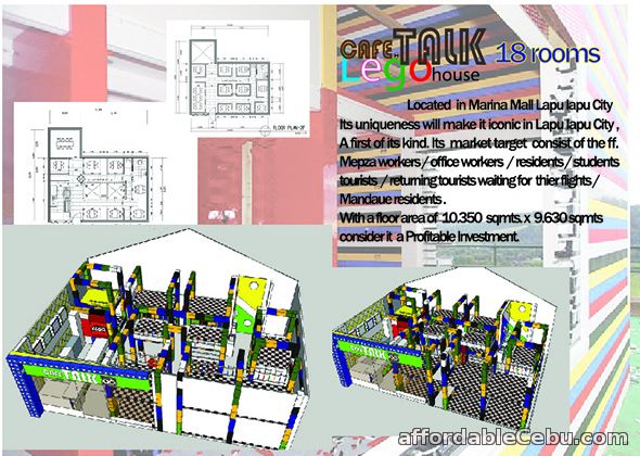 1st picture of Cafe Talk Lego House in Marina Mall LLC For Sale in Cebu, Philippines