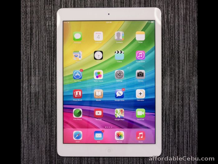 4th picture of UNLOCKED APPLE IPAD AIR 16 GB WIFI+4G SILVER/WHITE RETINA DISPLAY For Sale in Cebu, Philippines