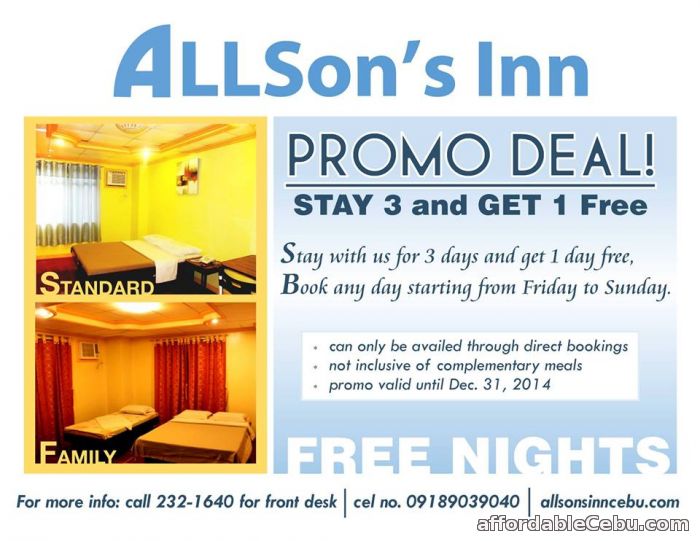 1st picture of ALLson's Inn Room Accomodation For Rent in Cebu, Philippines