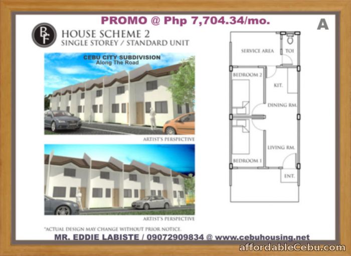 Affordable House and Lot Subdivision For Sale in Cebu Bf City Homes 2