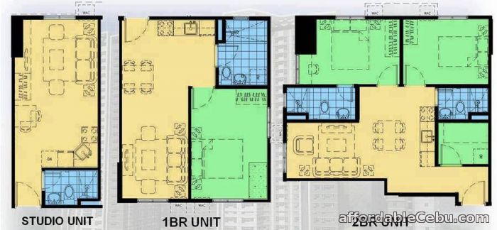 3rd picture of studio type condominium in Avida tower Riala For Sale in Cebu, Philippines