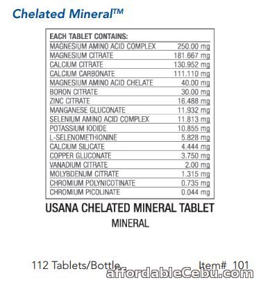 5th picture of Usana Essentials (Mega Antioxidant + Chelated Minerals) For Sale in Cebu, Philippines