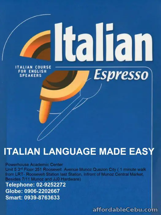 1st picture of LEARN ITALIAN LANGUAGE For Sale in Cebu, Philippines