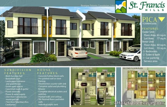 2nd picture of St. Francis Hills, House & Lot, Townhouse, Tolotolo, Consolacion, Cebu For Sale in Cebu, Philippines