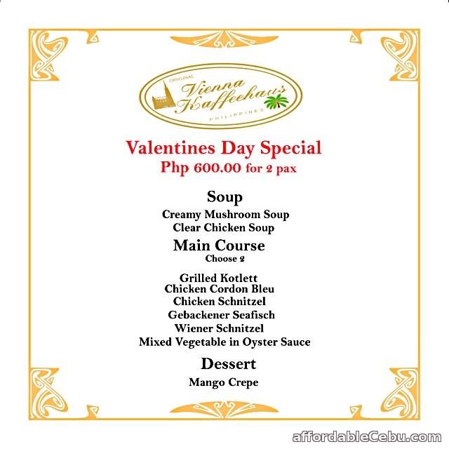 1st picture of Special Valentine's Offer at Vienna Kaffeehaus! Offer in Cebu, Philippines