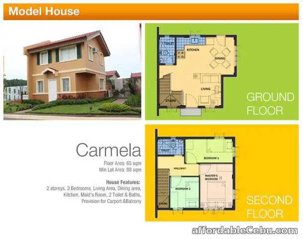 4th picture of House and Lot in Riverfront, Talamban - Carmela Unit For Sale in Cebu, Philippines