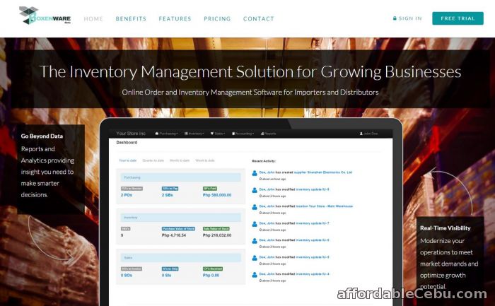 1st picture of Boxenware - Online Inventory Management Software for Distributors and Importers For Sale in Cebu, Philippines