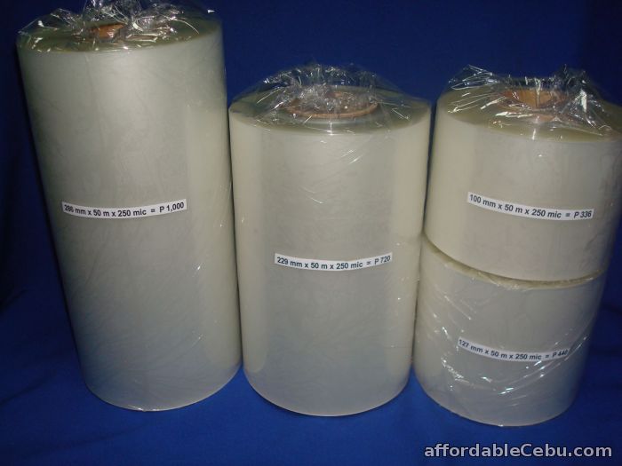1st picture of Laminating Film / Thermal Film 11 inches x 100m x 125mic P830.00 per roll For Sale in Cebu, Philippines