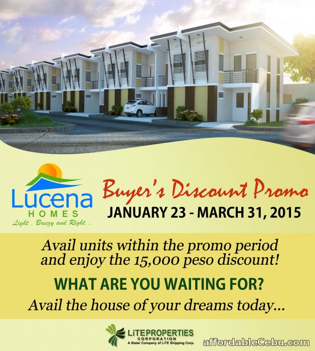 1st picture of 1.7M Pre-selling Lucena Homes Minglanilla, Cebu For Sale in Cebu, Philippines