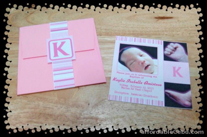 3rd picture of Baptism Invitation For Sale in Cebu, Philippines