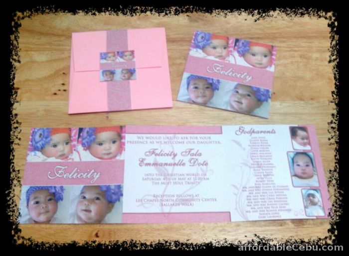 4th picture of Baptism Invitation For Sale in Cebu, Philippines
