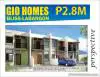 Pre-Selling Townhouse Unit in Gio Homes Bliss-Labangon, Cebu City