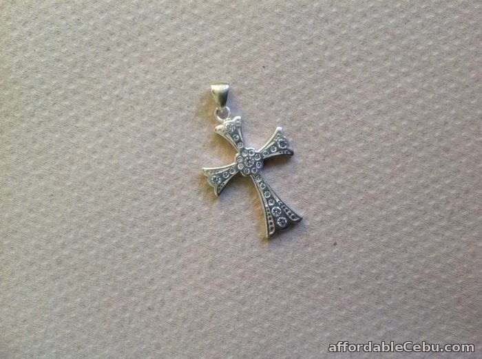 1st picture of 925 Silver Unisex Cross Pendant For Sale in Cebu, Philippines