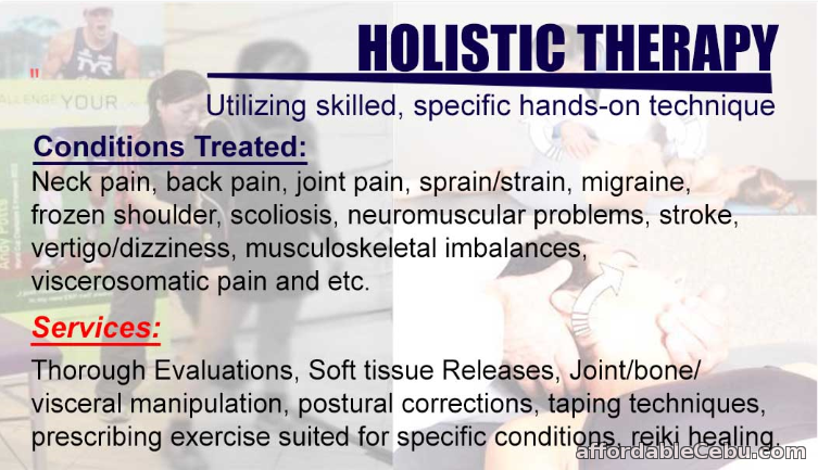 1st picture of Holistic Physical Therapy and Osteopathic Care Offer in Cebu, Philippines