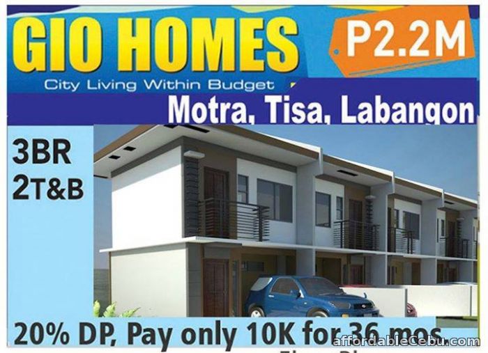 1st picture of CEBU HOUSE FOR SALE GIO HOMES MOTRA TISA AS LOW AS 10K A MO.3BR For Sale in Cebu, Philippines
