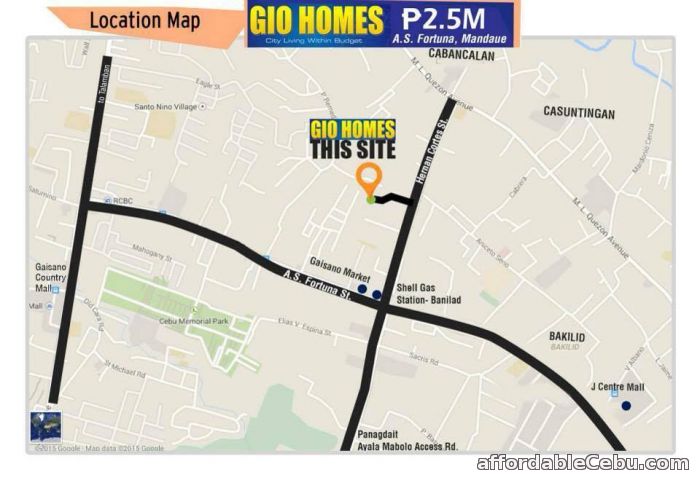 3rd picture of 2.5M House and Lot for Sale in Gio Homes AS Fortuna, Mandaue City For Sale in Cebu, Philippines