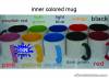 Inner Colored Sublimation Mugs, Inside Color Mugs, Mug,