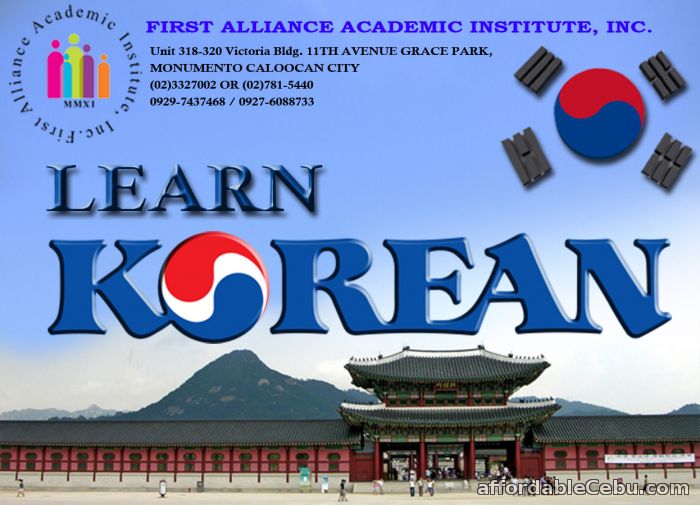 1st picture of LEARN KOREAN LANGUAGE  UP 300 HOURS TESDA ACCREDITED (unlimited sit-in) Offer in Cebu, Philippines