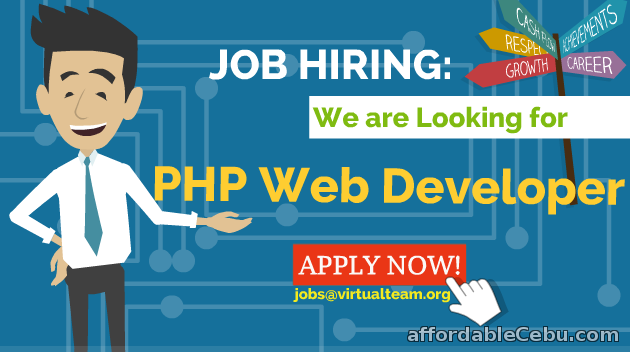 1st picture of Job Hiring:  PHP Web Developer (Homebased) Looking For in Cebu, Philippines