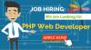 Job Hiring:  PHP Web Developer (Homebased)