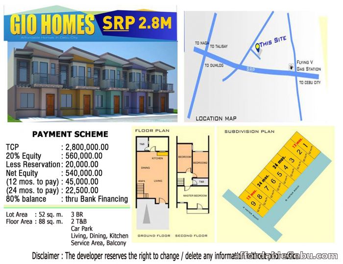 2nd picture of House and Lot in SRP For Sale in Cebu, Philippines