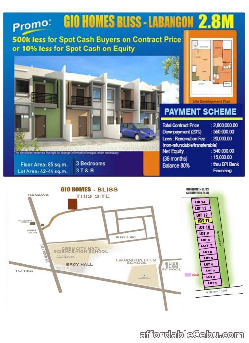 1st picture of House and Lot in Labangon For Sale in Cebu, Philippines