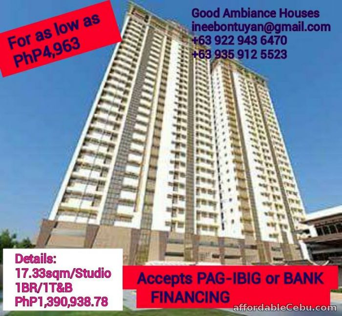 Studio Type Elegant Condo in Mandaue City Cebu For Sale Cebu City Cebu