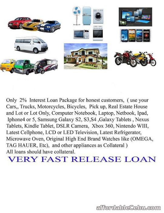 3rd picture of Fastest loaning services in cebu city and no need of co maker For Rent in Cebu, Philippines