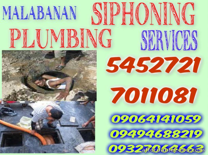 1st picture of RTJ MALABANAN SIPHONING PLUMBING SERVICES 7011081/09064141059 Offer in Cebu, Philippines