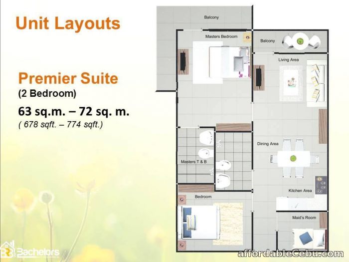 1st picture of Condominium Premier Suite in BANAWA CEBU 2 Bedroom Unit 09275736911 For Sale in Cebu, Philippines