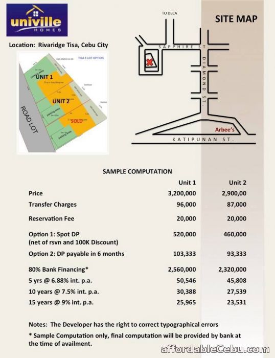 4th picture of UNIVILLE HOMES - Tisa, Labangon, Cebu City - 2.9M For Sale in Cebu, Philippines