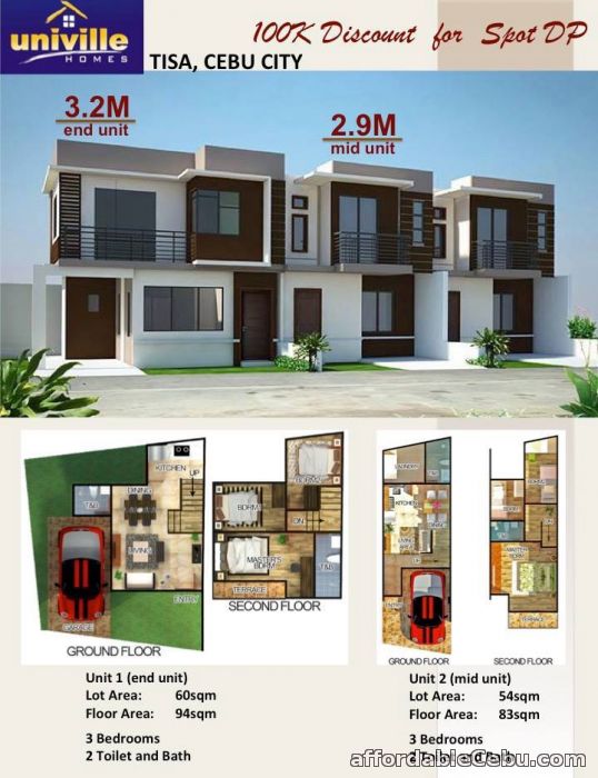 3rd picture of UNIVILLE HOMES - Tisa, Labangon, Cebu City - 2.9M For Sale in Cebu, Philippines