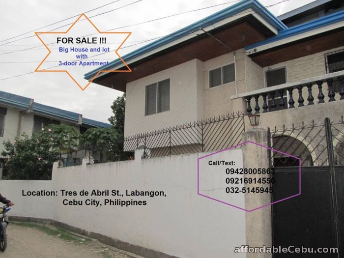1st picture of 3-Door Apartment For Sale with House & Lot For Sale in Cebu, Philippines