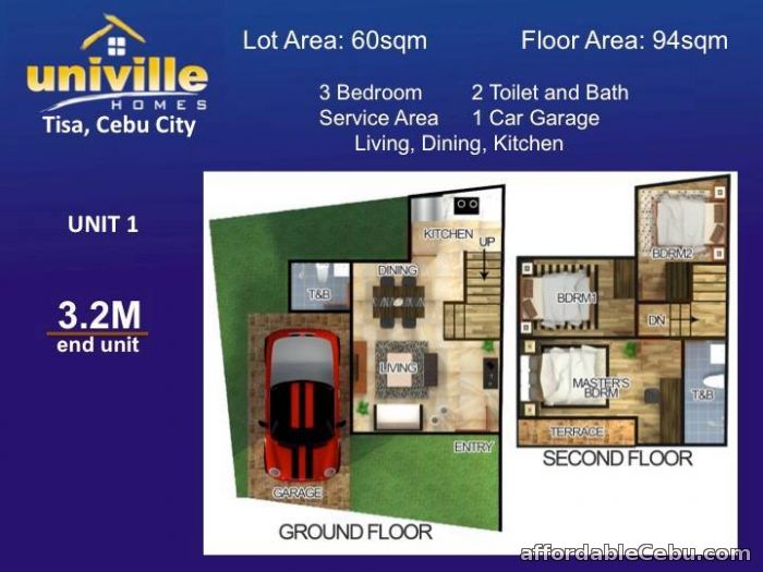 2nd picture of UNIVILLE HOMES - Tisa, Labangon, Cebu City - 2.9M For Sale in Cebu, Philippines