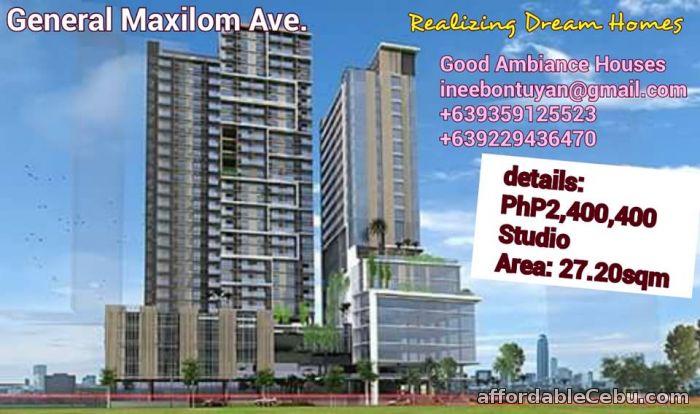 1st picture of Studio Unit Condominium in General Maxilom Ave. Cebu City For Sale in Cebu, Philippines