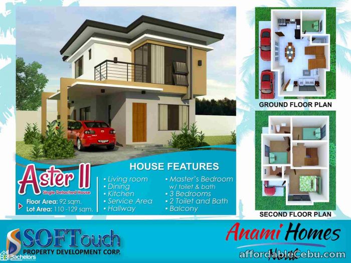 1st picture of Anami Homes North Aster II Model Location: Jugan, Consolacion, Cebu For Sale in Cebu, Philippines