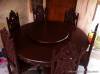 dinning round table six seater tugas wood