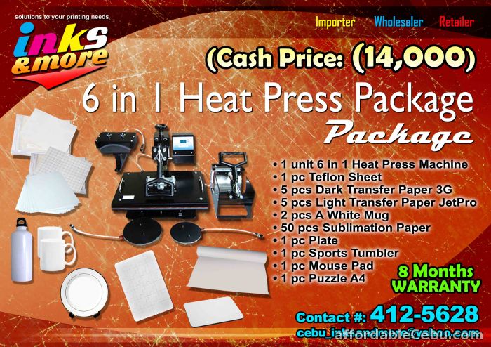 1st picture of 6 in 1 Heatpress Machine 6in1 heat press machine package BAGSAK PRESYO For Sale in Cebu, Philippines