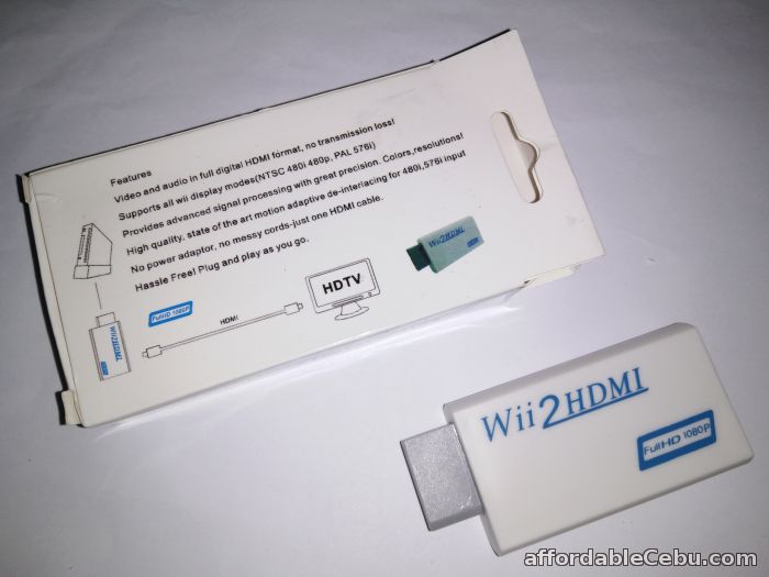 2nd picture of Wii To HDMI (wii2hdmi) Upscaling Converter Adapter 3.5mm White For Sale in Cebu, Philippines