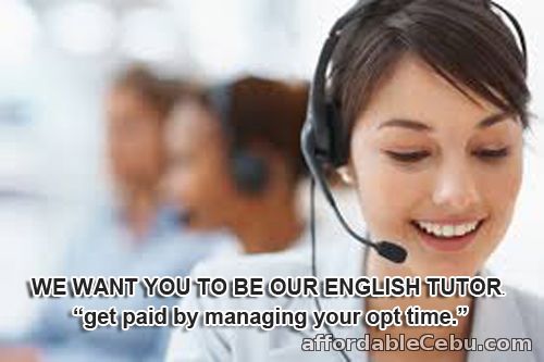 1st picture of Employing English Tutors.Get paid online Looking For in Cebu, Philippines