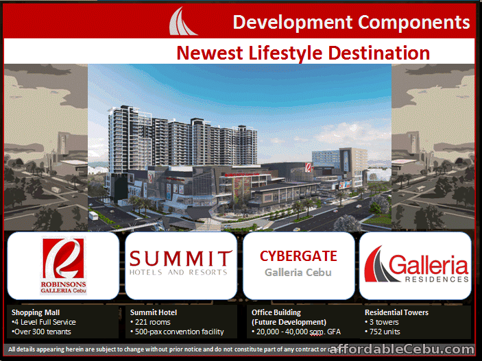 3rd picture of Galleria Residences Cebu Condominium, Gen. Maxilom Avenue, Cebu City For Sale in Cebu, Philippines